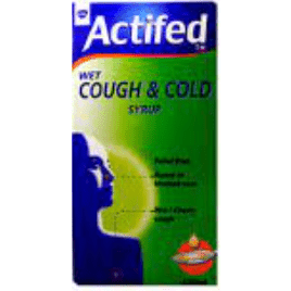 Actifed Cough and Cold Wet Syrup 100 ml
