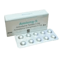 Amlong 5 mg Tablets 30s (Amlodipine)