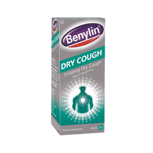 Benylin Dry Cough 100 ml (Dextromethorphan HBr + Sodium Benzoate)