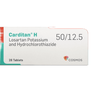 Carditan H Tablets 28s (50/12.5) (Losartan/Hydrochlorothiazide)