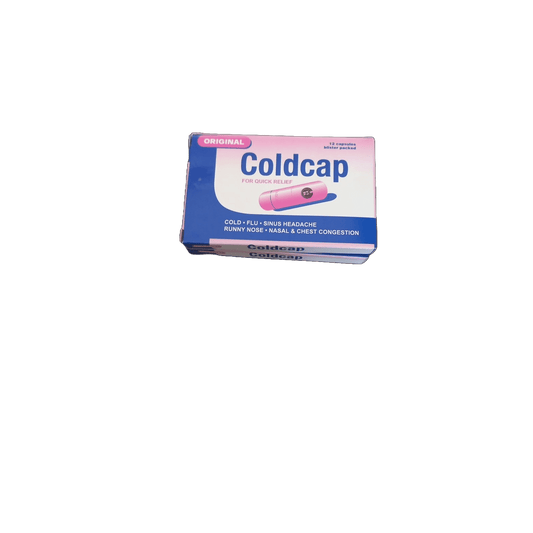Coldcap Capsules 12s (Paracetamol, Pseudoephedrine, Caffeine, Chlorpheniramine Maleate)