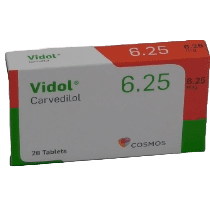 Vidol 6.25 mg Tablets 28s