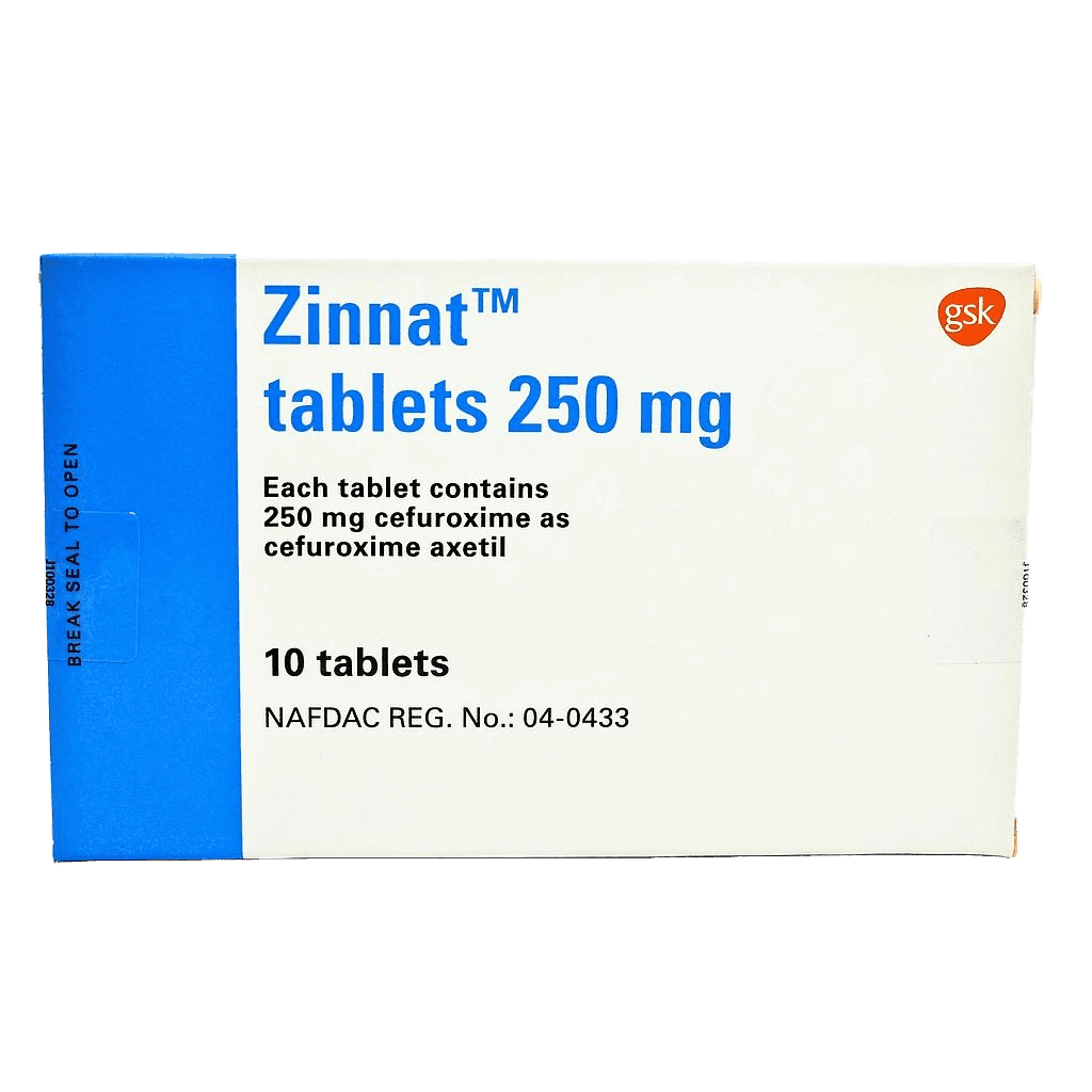 Zinnat 250 mg Tablets 10s